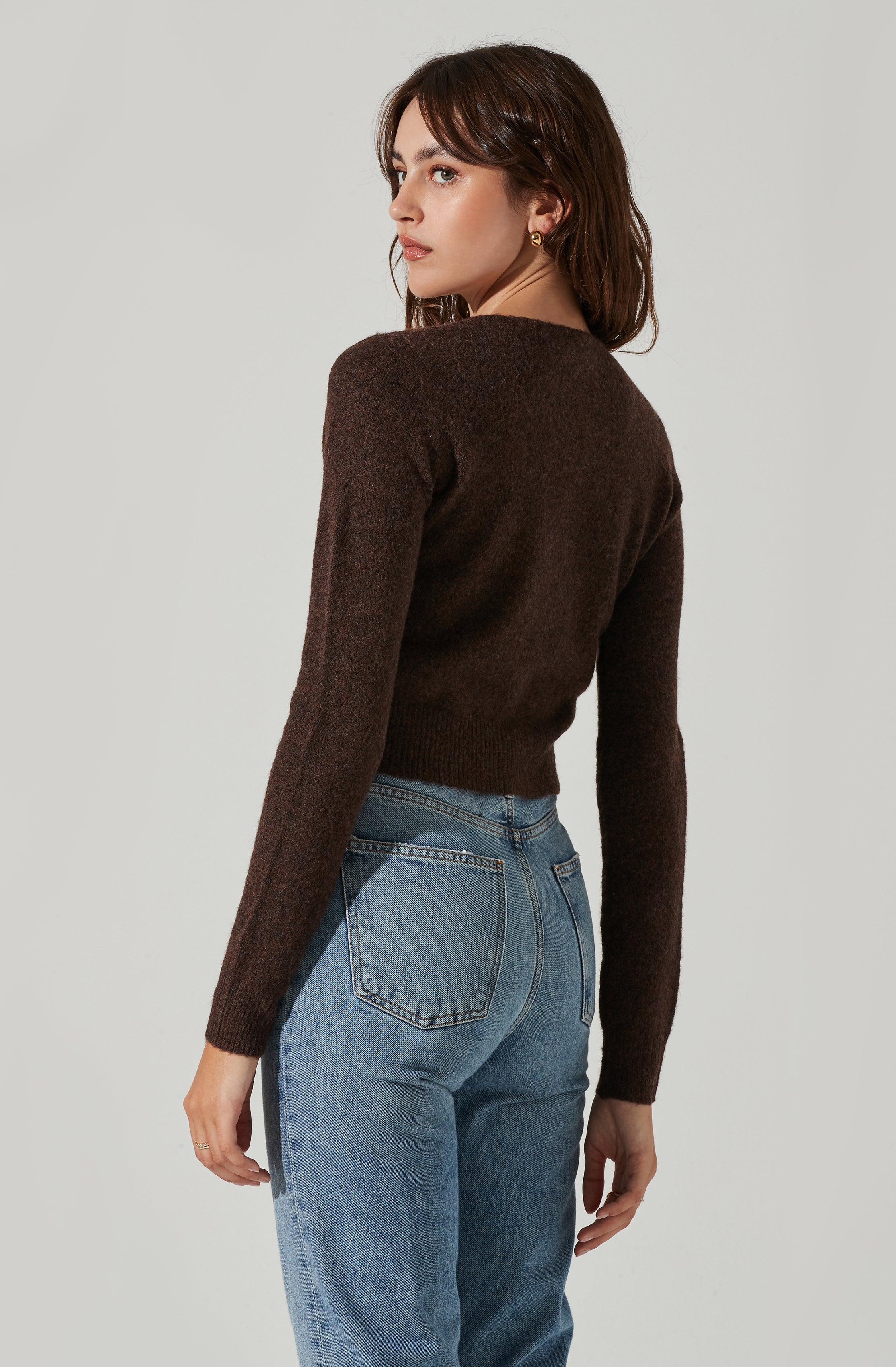 Pearl Button Cardigan-Aljck