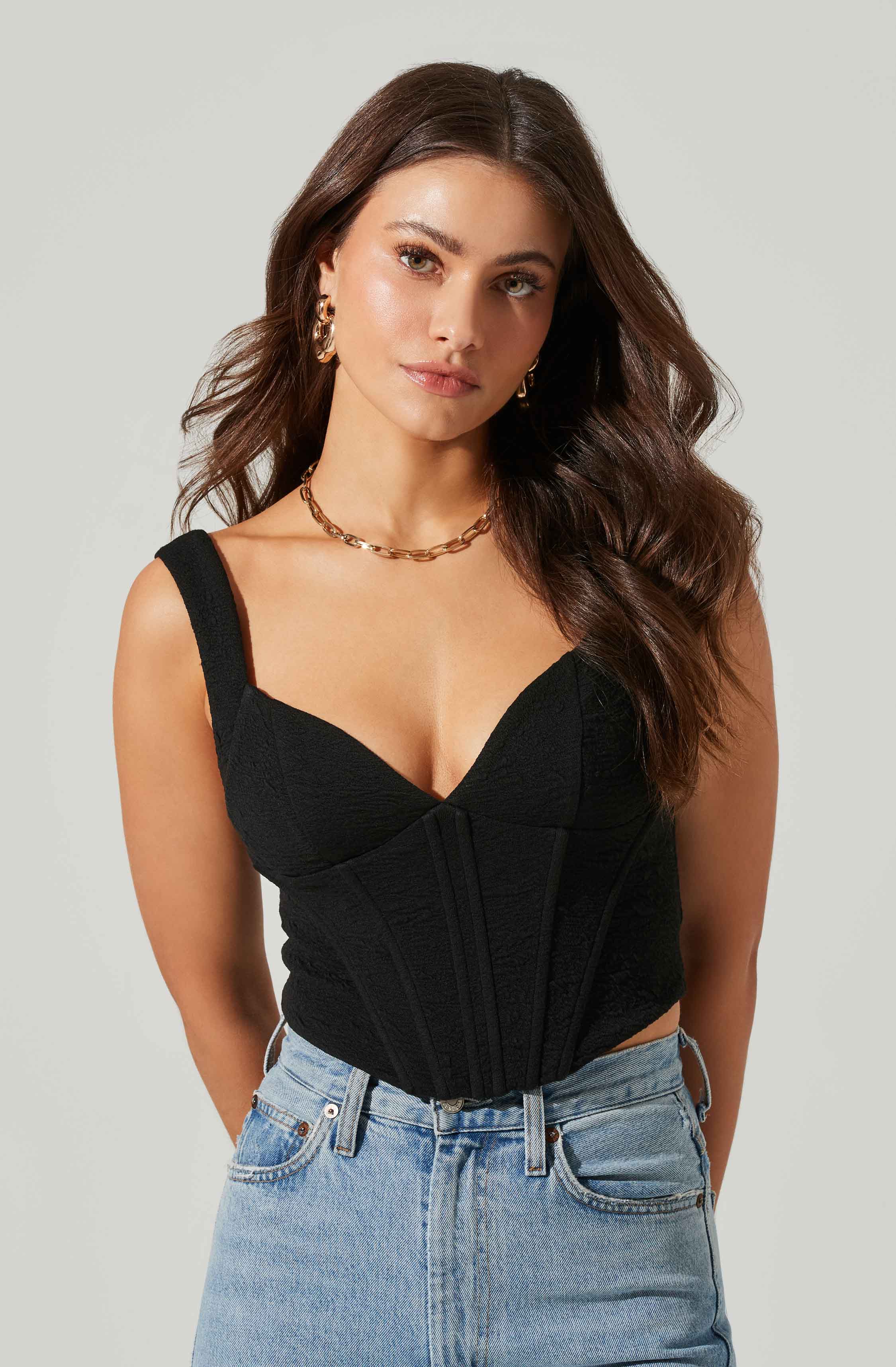 Corset Tank Top-Aljck