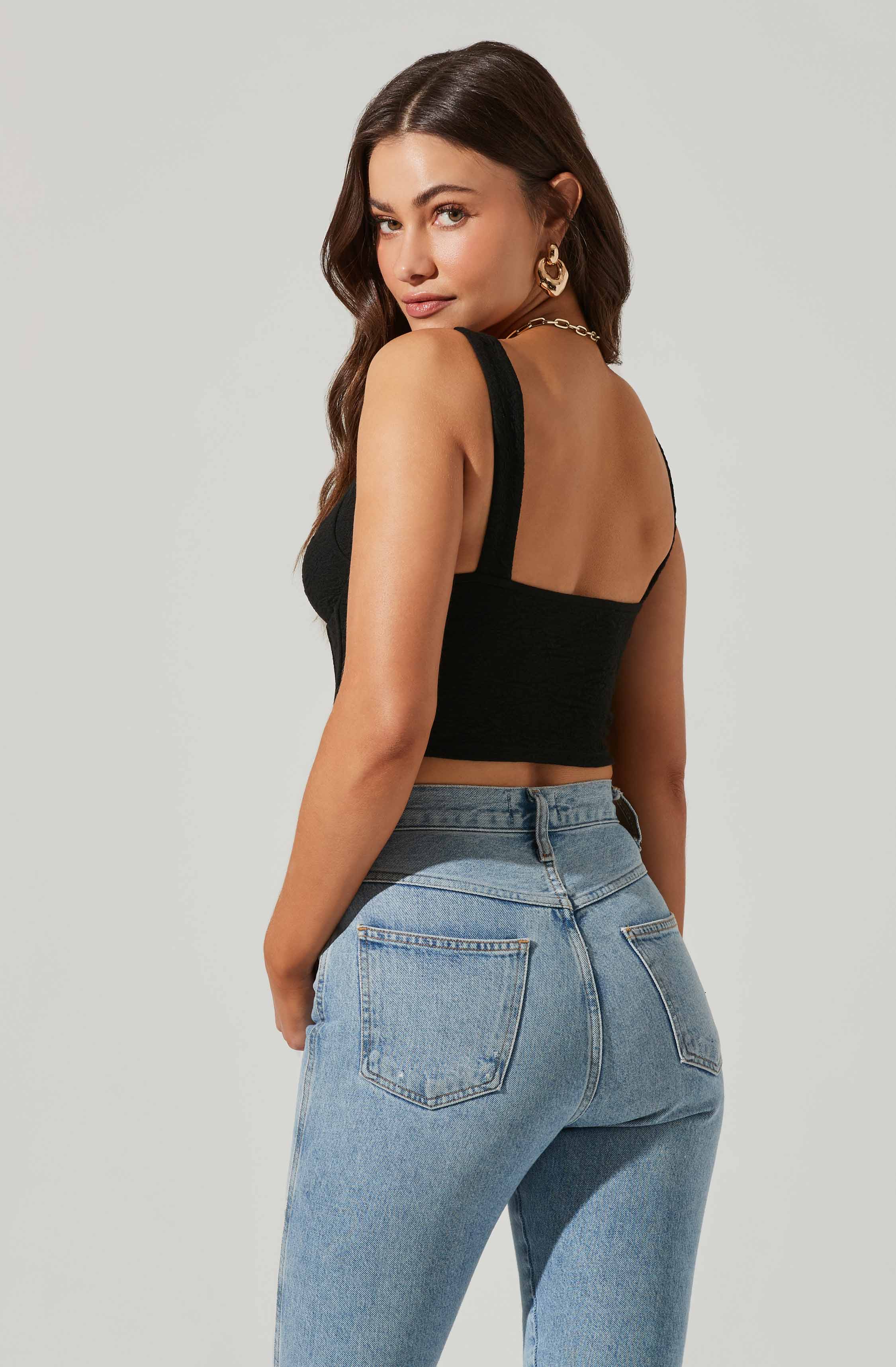 Corset Tank Top-Aljck