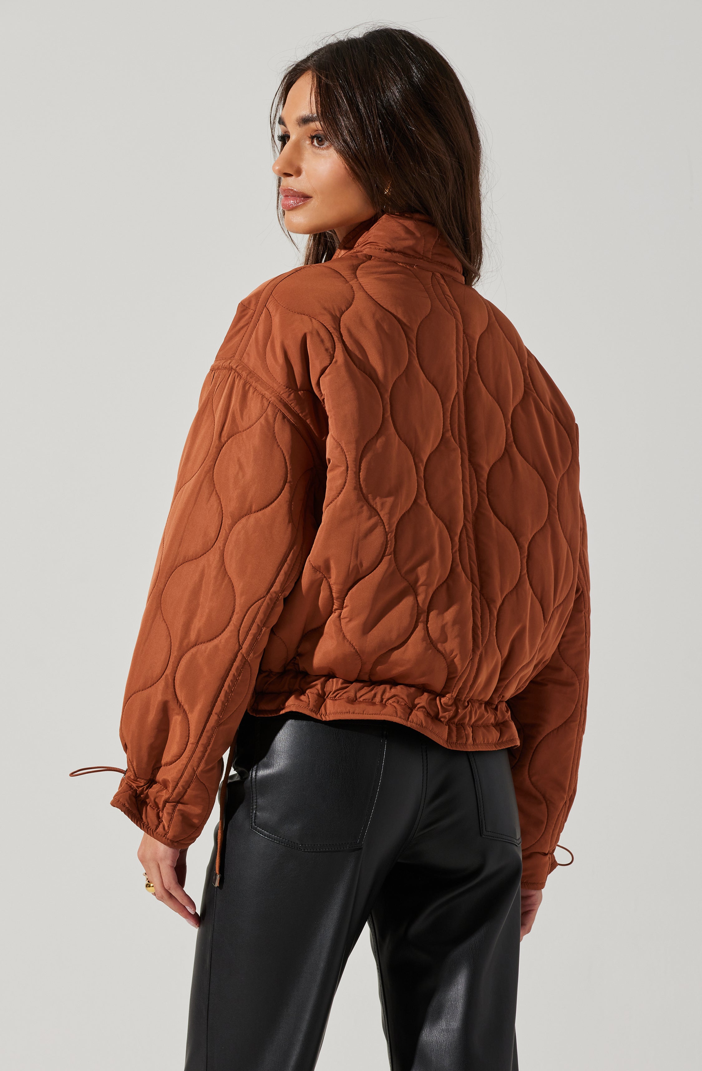 Dalia Quilted Cinched Jacket-Aljck