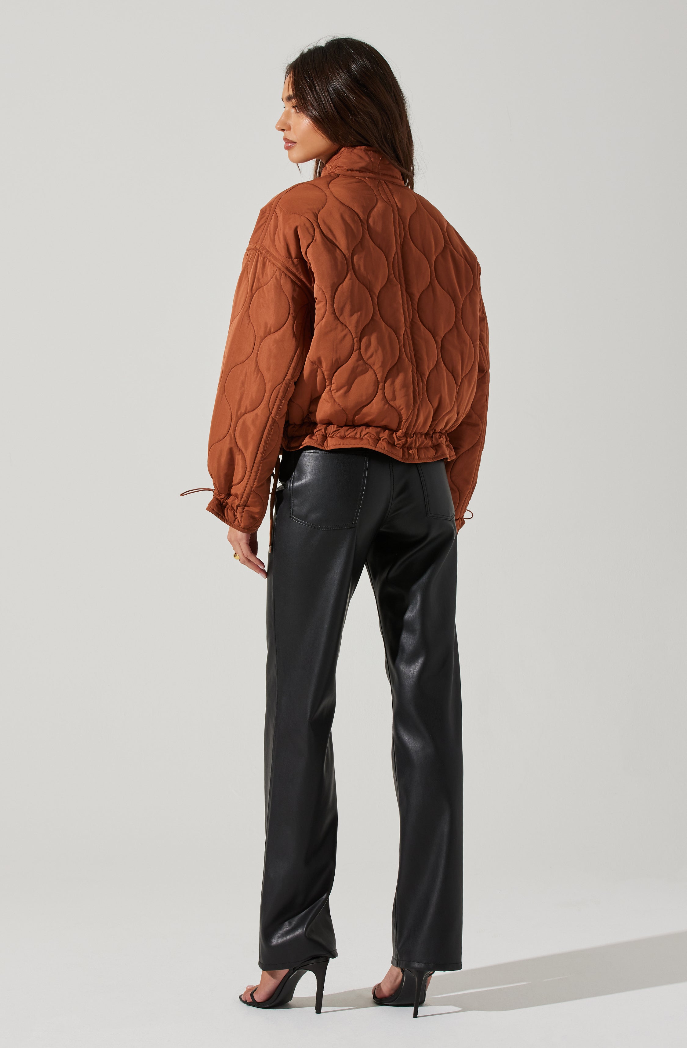 Dalia Quilted Cinched Jacket-Aljck