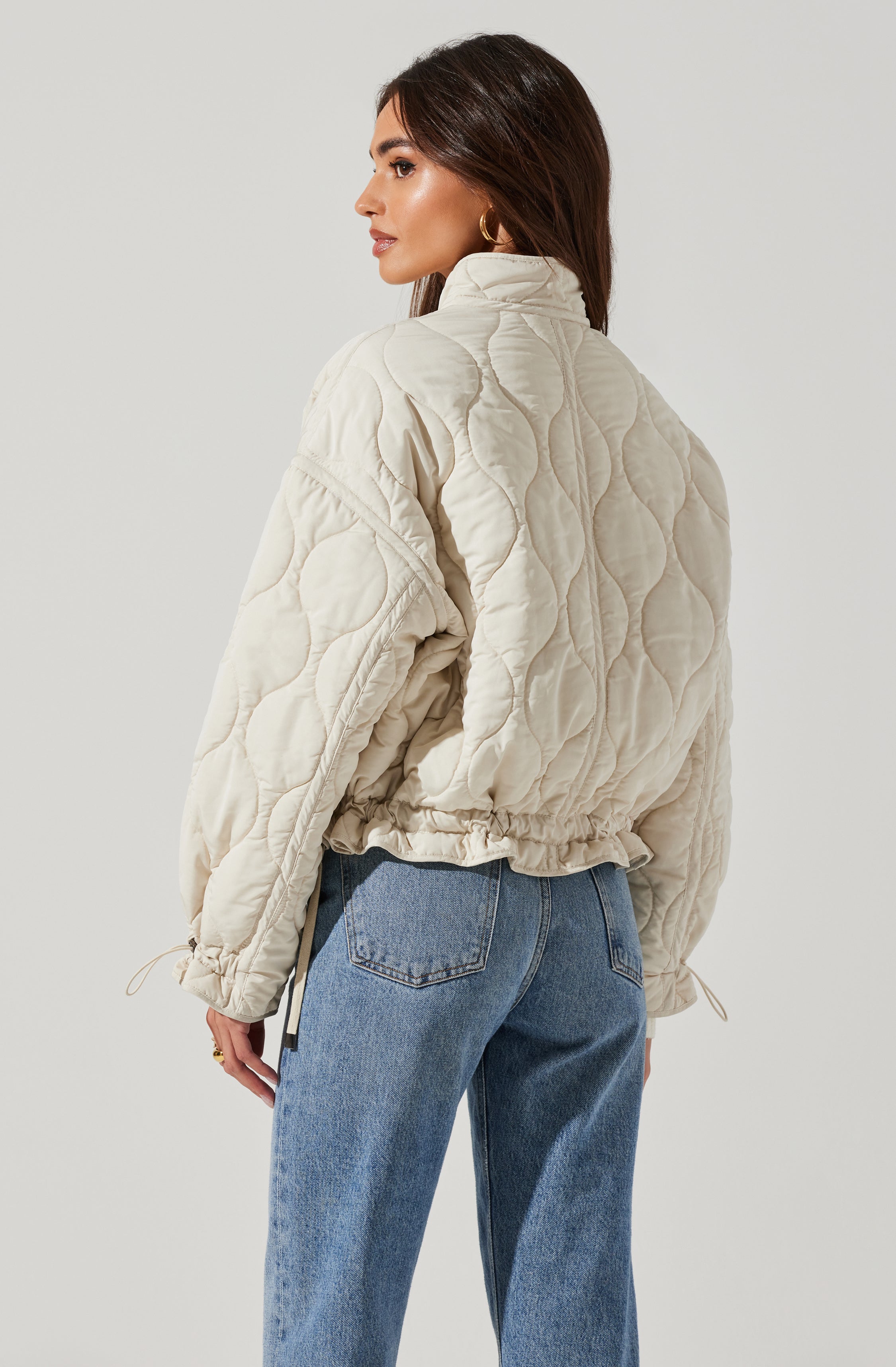 Dalia Quilted Cinched Jacket-Aljck