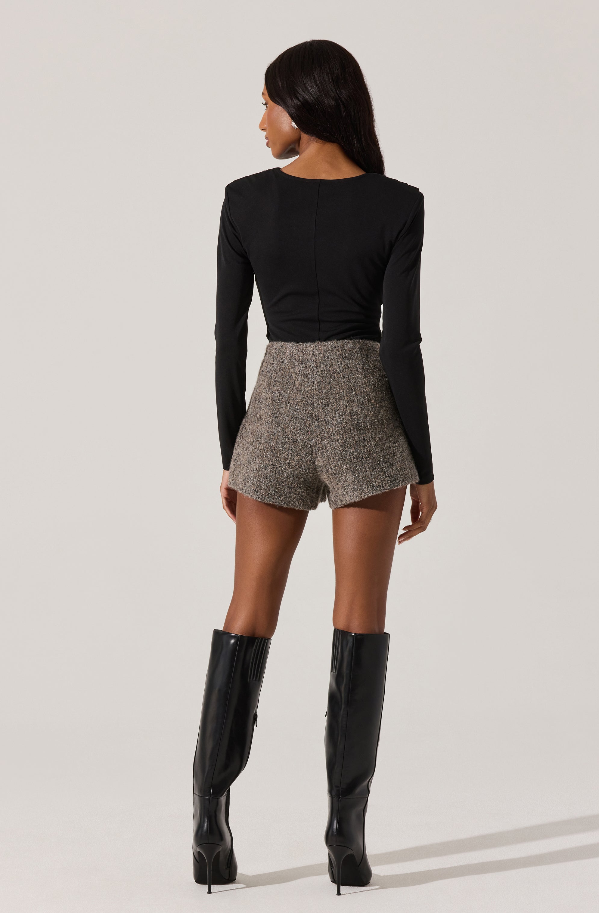 Deep Cowl Neck Top-Aljck