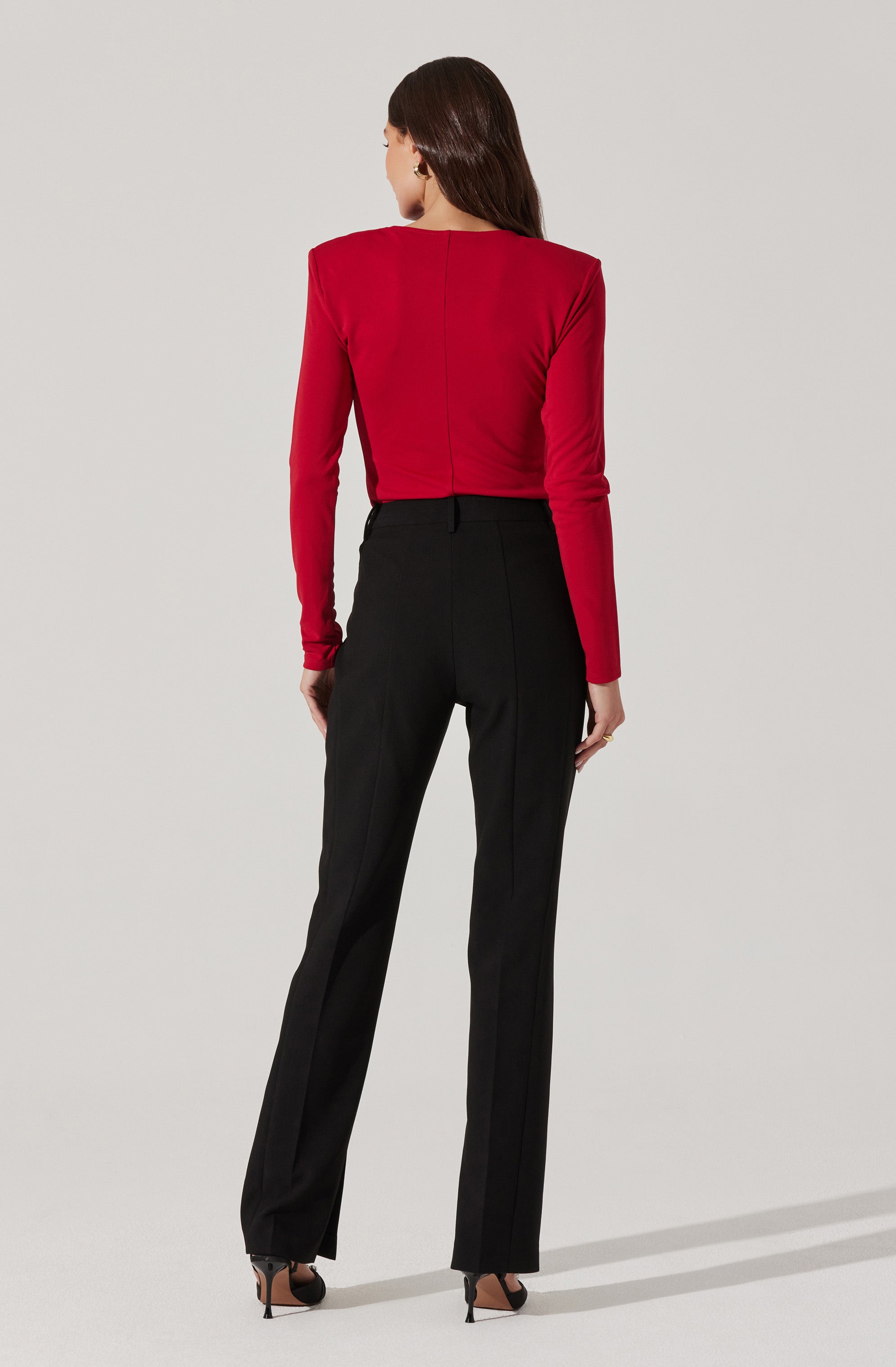 Deep Cowl Neck Top-Aljck