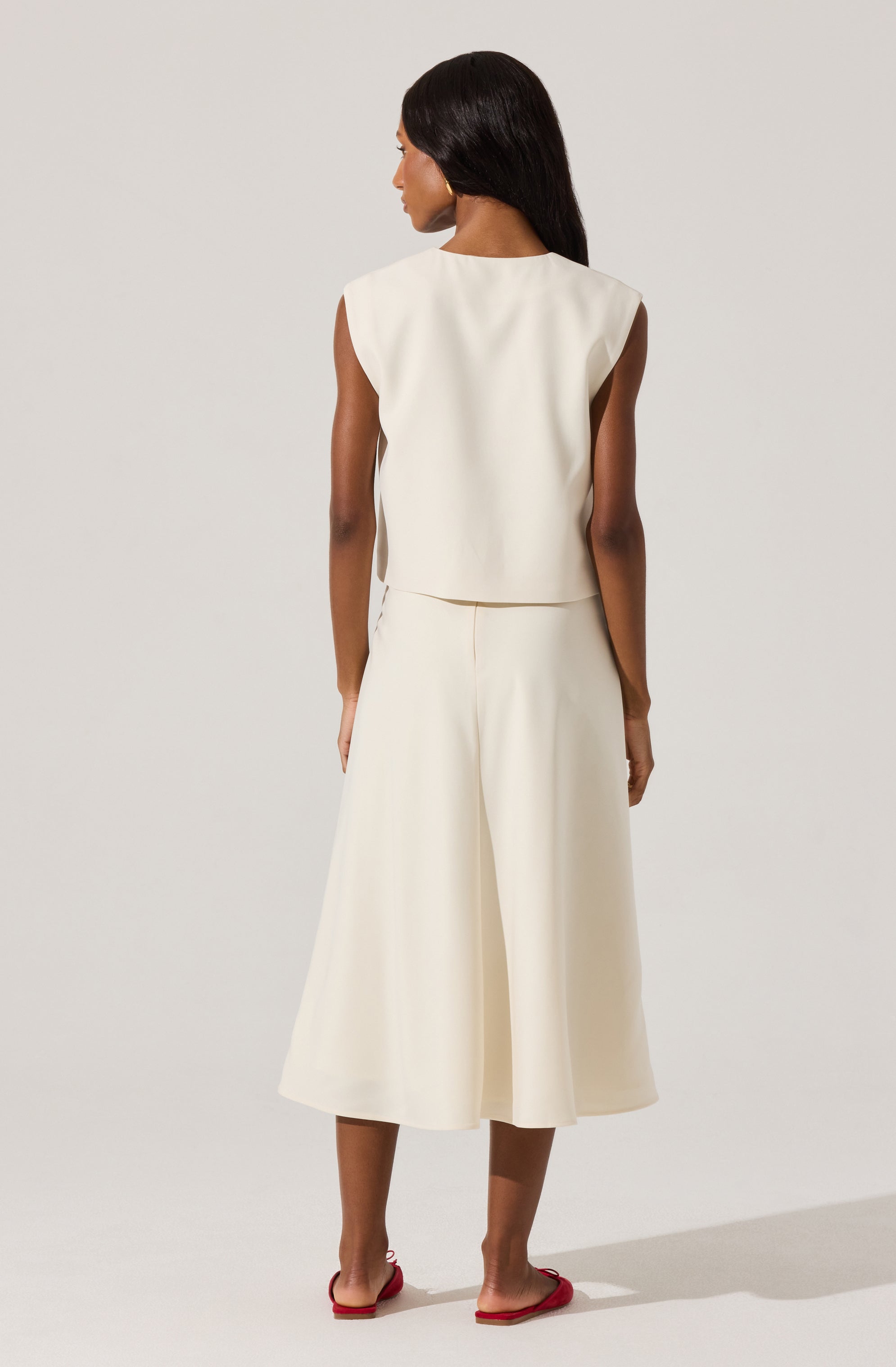 V-neck suit top-Aljck