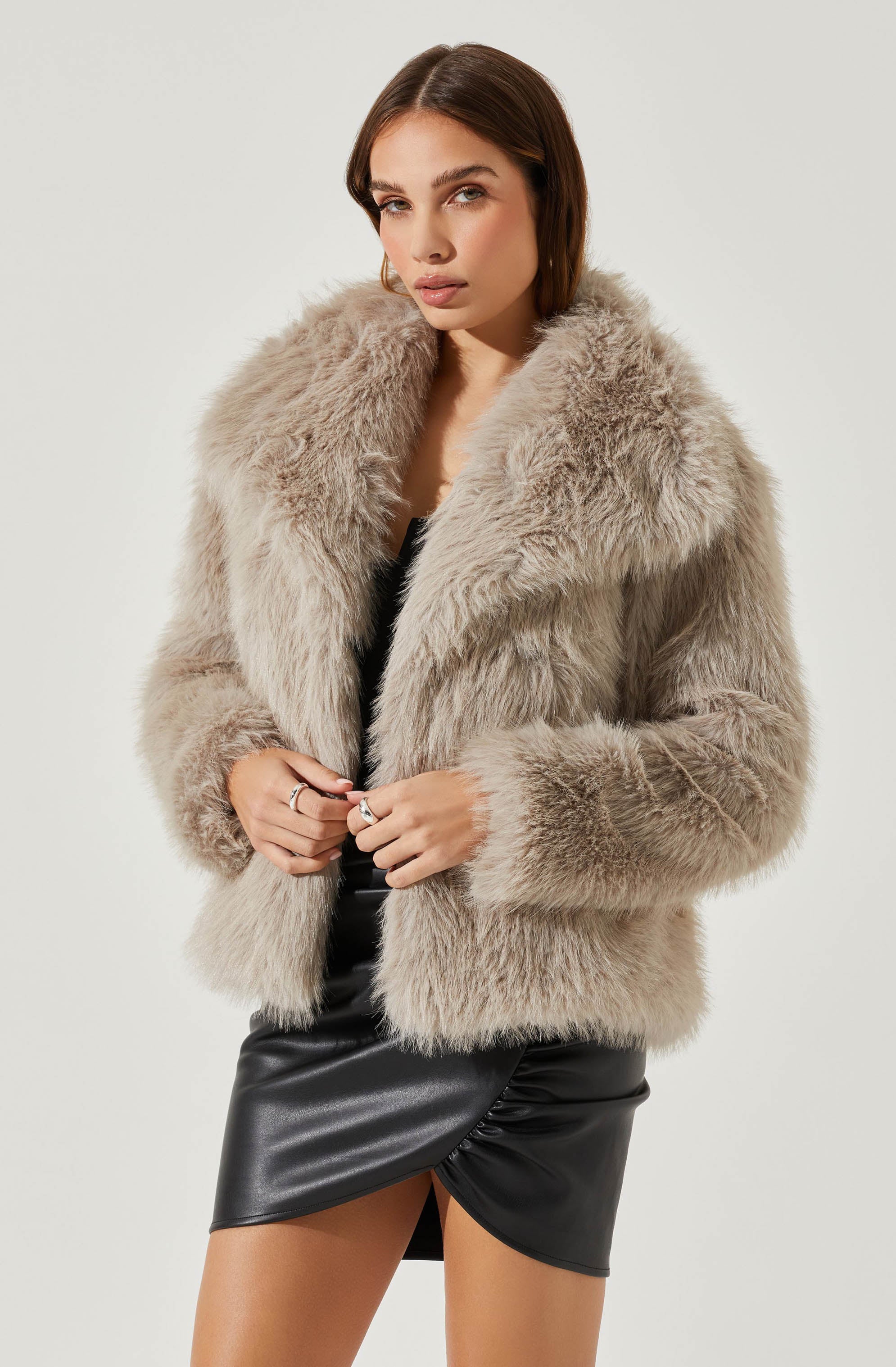 Lynx Faux Fur Coat-Aljck