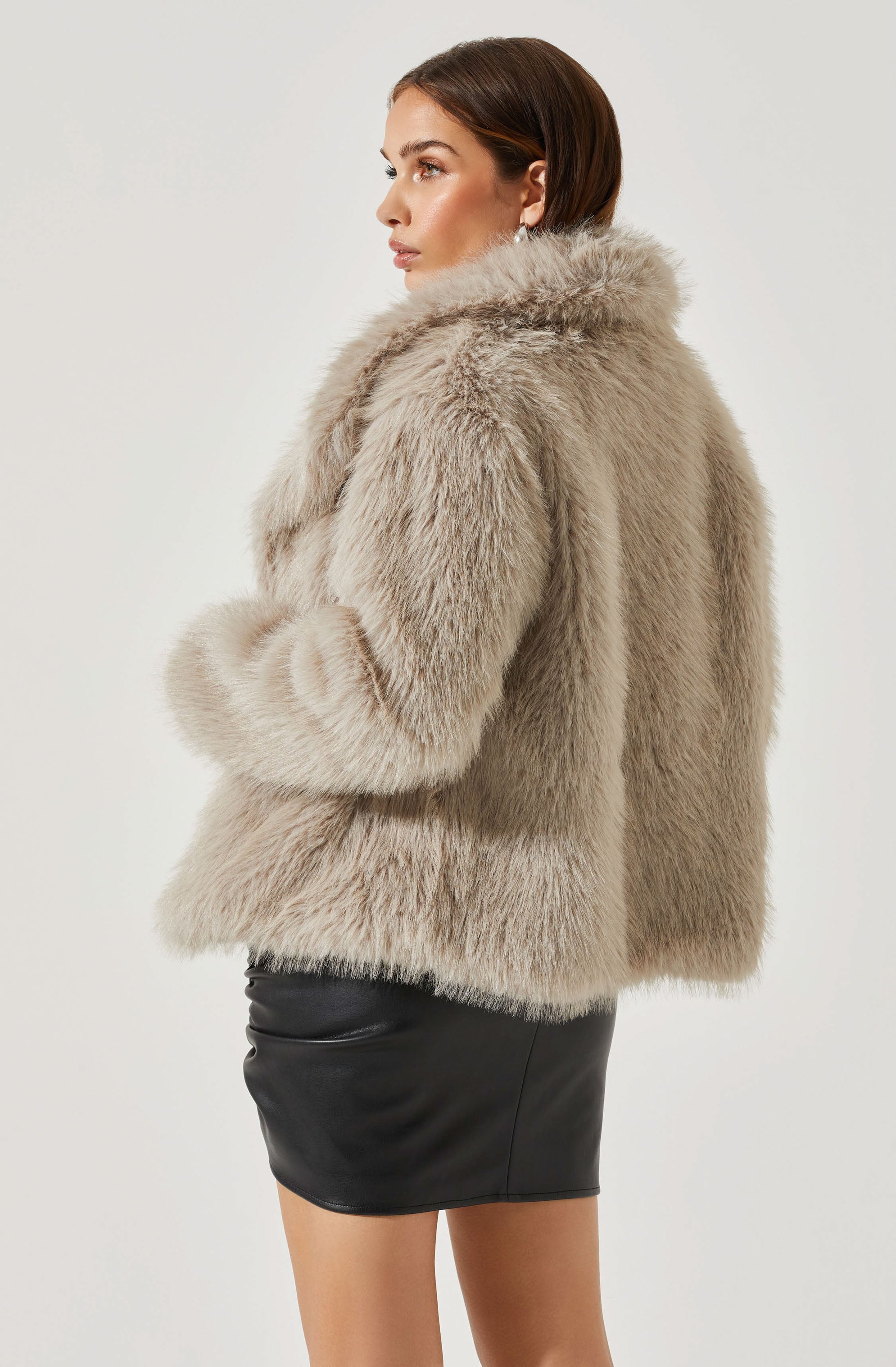 Lynx Faux Fur Coat-Aljck