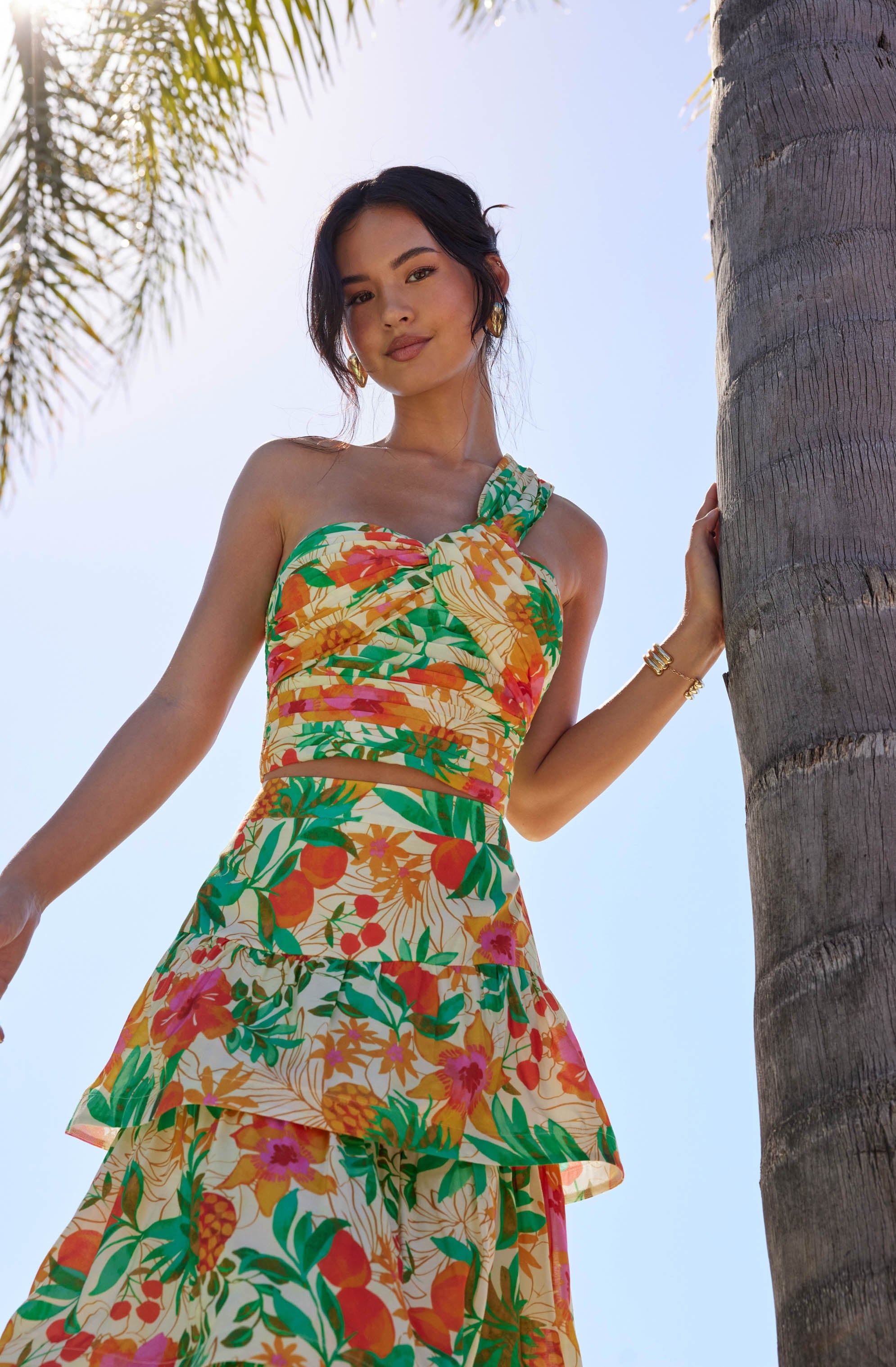 Daya One-Shoulder Crop Top-Aljck