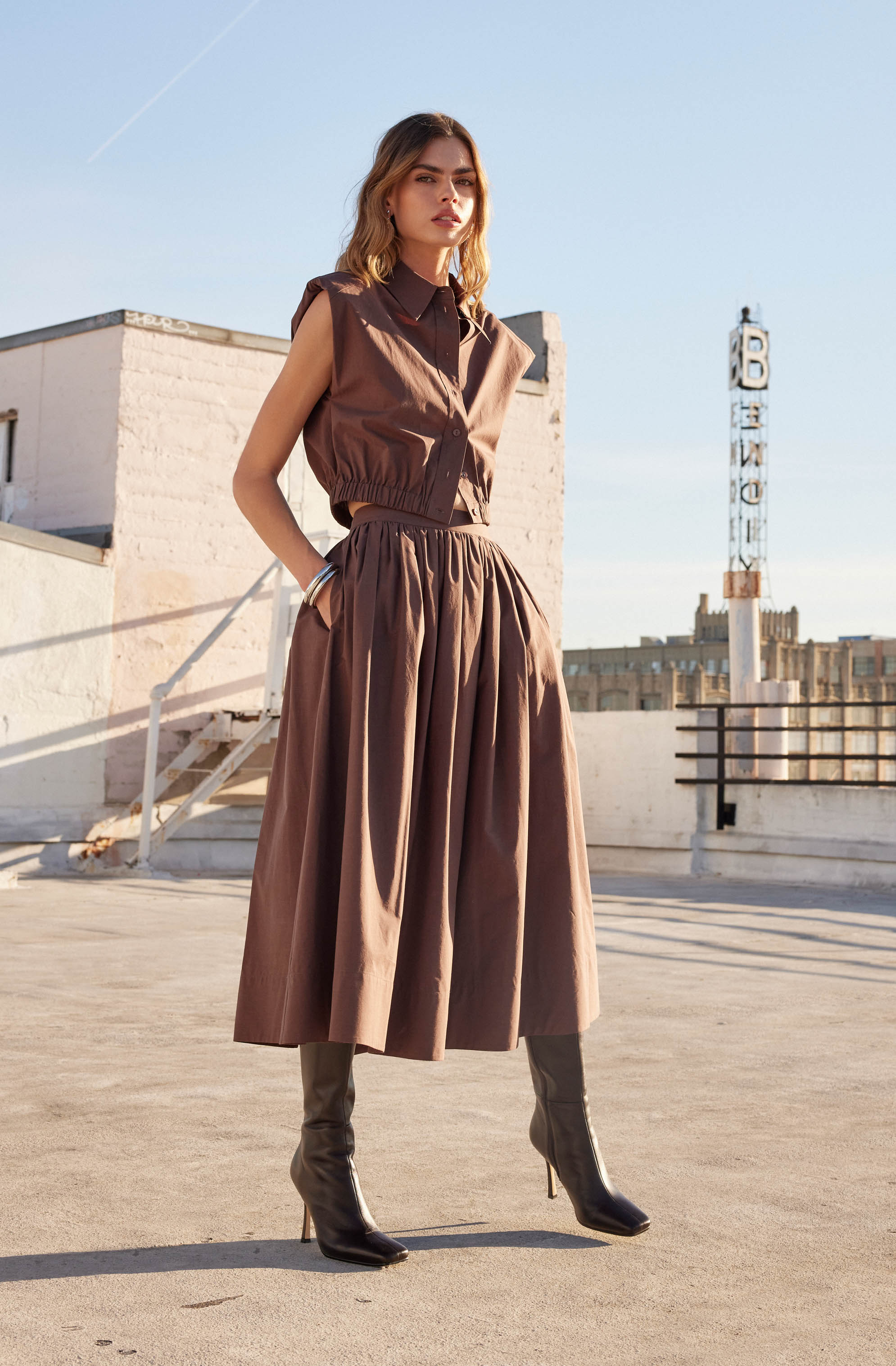 Diandra Midi Skirt-Aljck