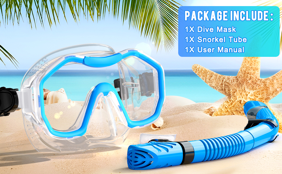 snorkel mask set