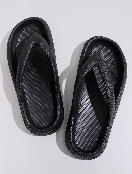 Summer Beach Vacation Sandals, Thick Sole Non-Slip Plastic Slippers, Minimalist Casual Flip Flops, DIY White Floral Decor Slides, Mother's Day Gift