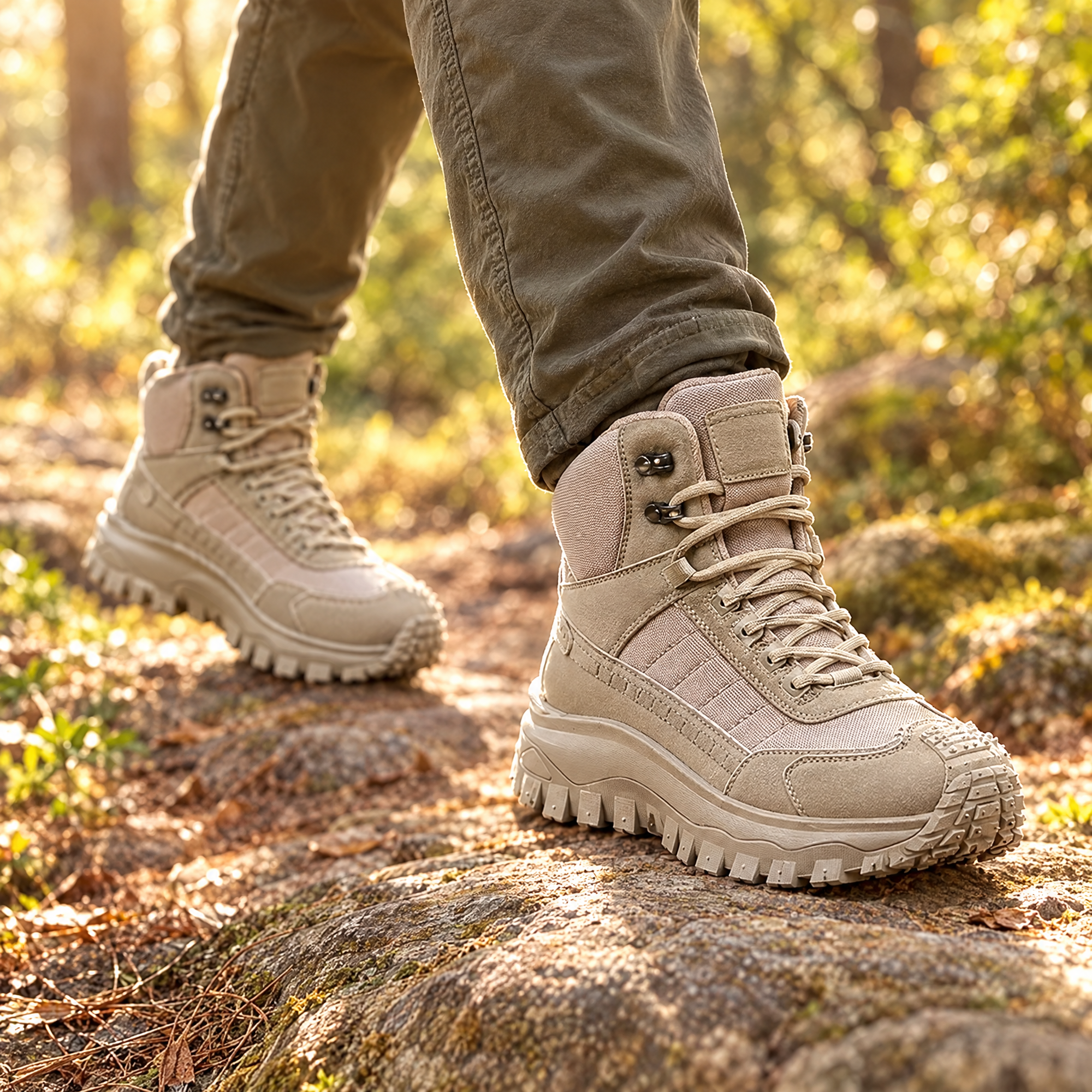  2026 New High-Top Plus Size Casual Sports Shoes, Outdoor Hiking Boots, Comfortable Thick Sole Lightweight Casual Walking Shoes, Suitable for All-Season Daily Outdoor Activities, Walking And Travel, Mountaineering, Camping Gear