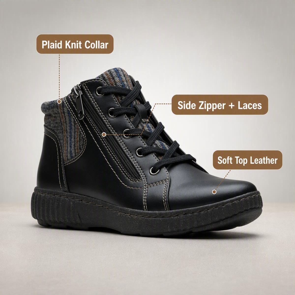 🔥Last Day 60% OFF - Comfortable Women's Leather Ankle Boots