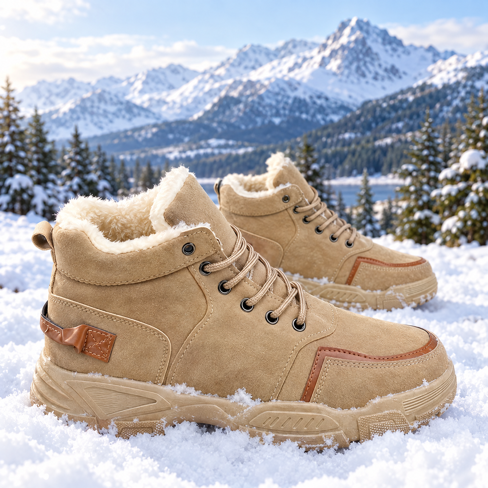 Men'S Fashion Trendy Classic Versatile Outdoor Snow Boots