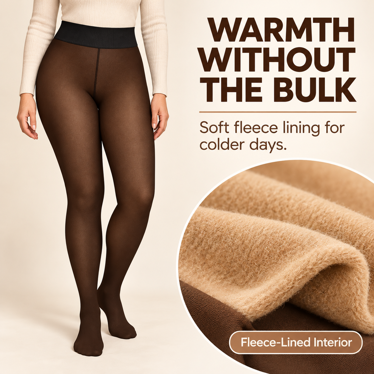Women Fleece Lined Tights Body Slimming Leggings Sheer Fake Translucent Pantyhose Plus Size Thermal High Waisted Footed Opaque Tights
