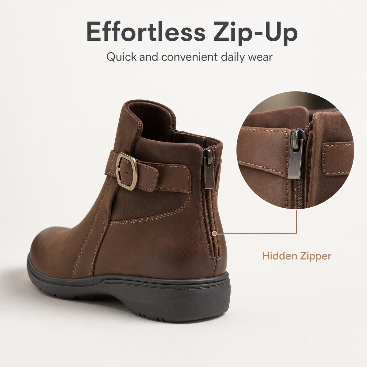 🔥Last Day 60% OFF - Stylish Women's Water Repellent Leather Boots