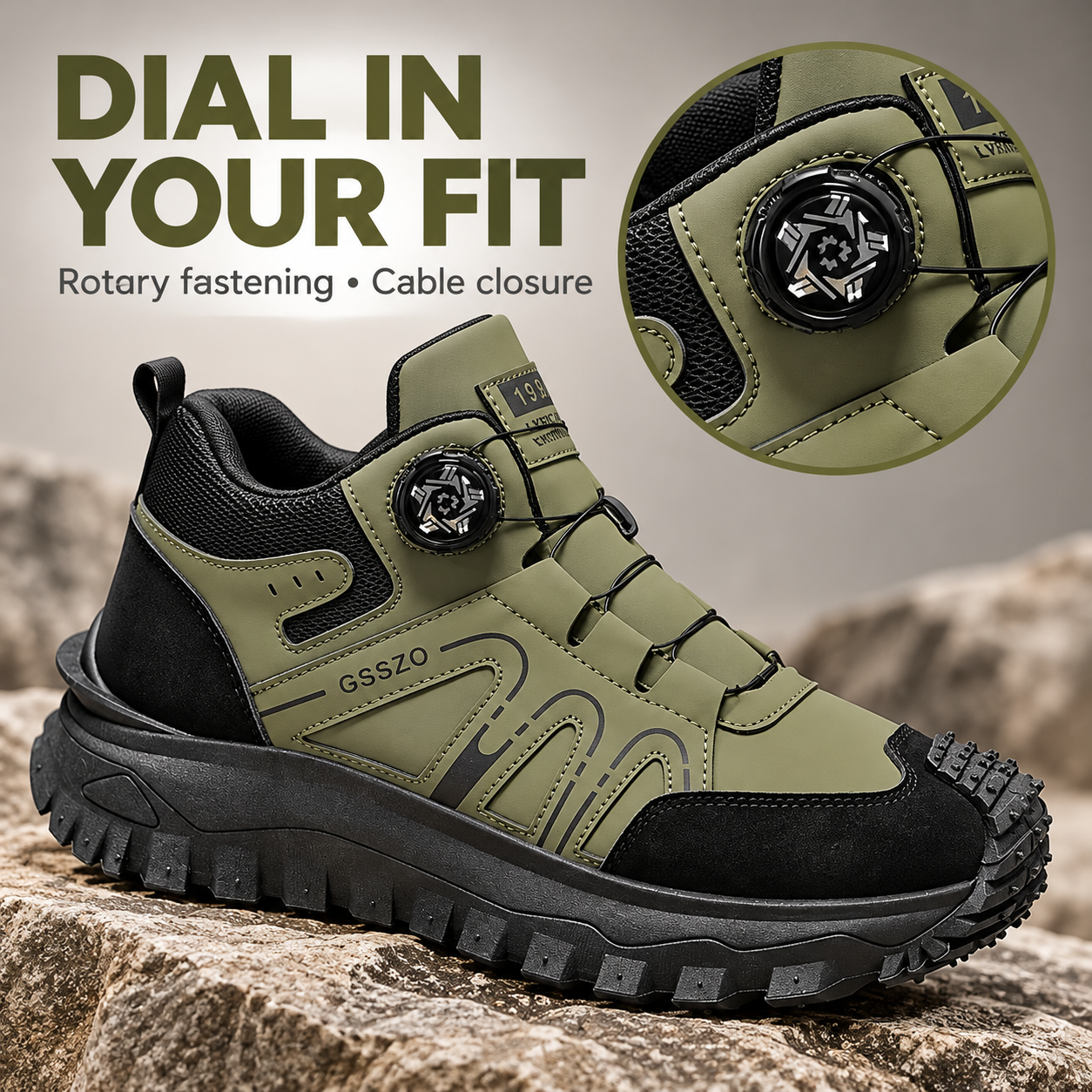 Men's Fashion New Outdoor Hiking Shoes, Good Grip, Breathable and Comfortable, Non-slip and Wear-resistant
