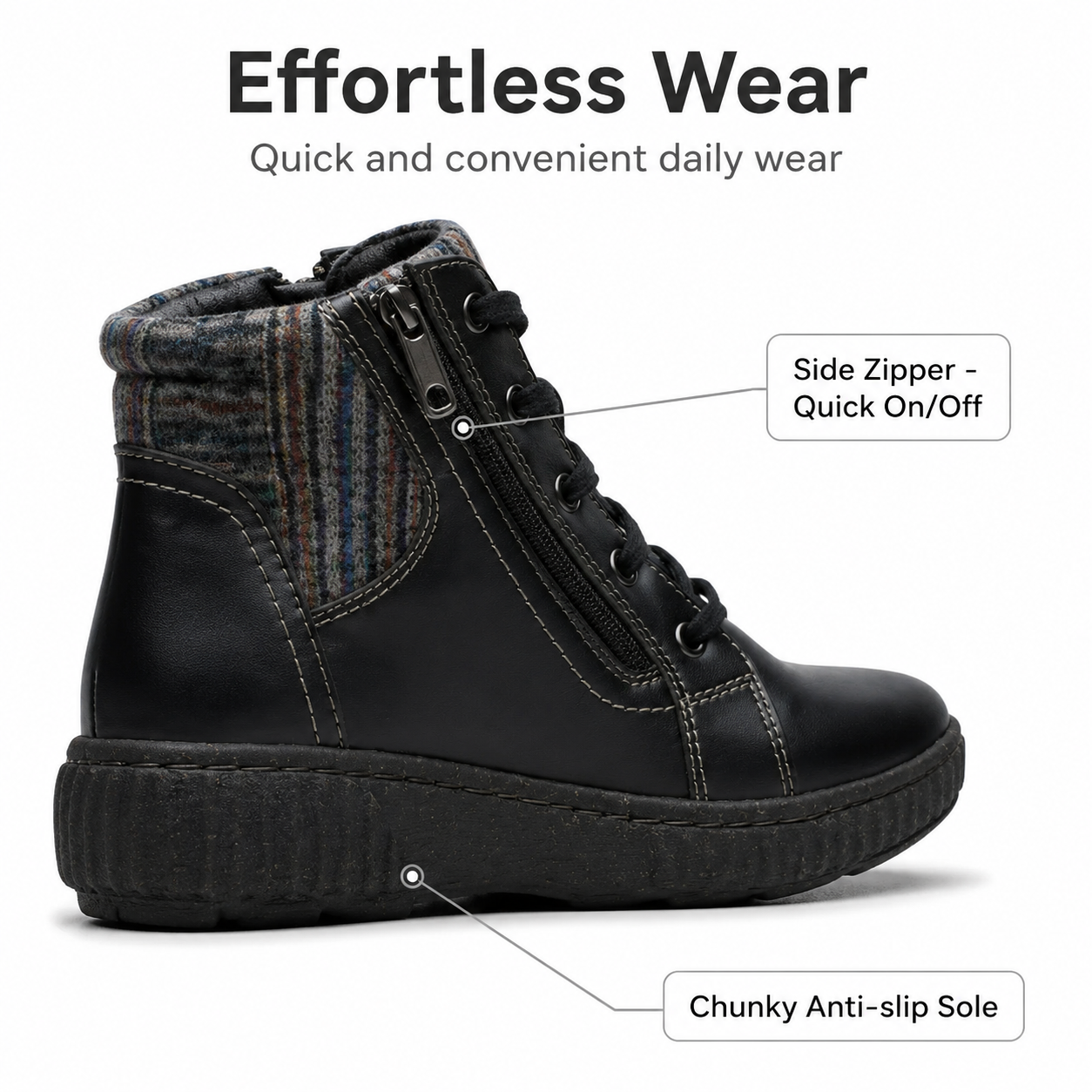 🔥Last Day 60% OFF - Comfortable Women's Leather Ankle Boots