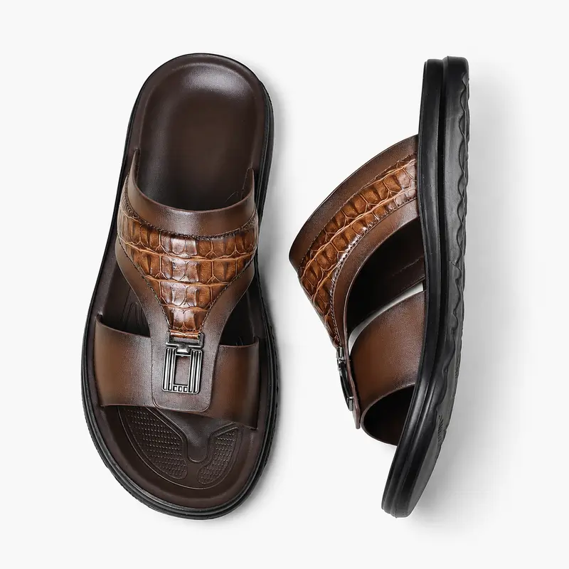 Men’s Summer New Non-Slip Outdoor Casual Business Slide Sandals, Walking Shoes, Men’s Footwear