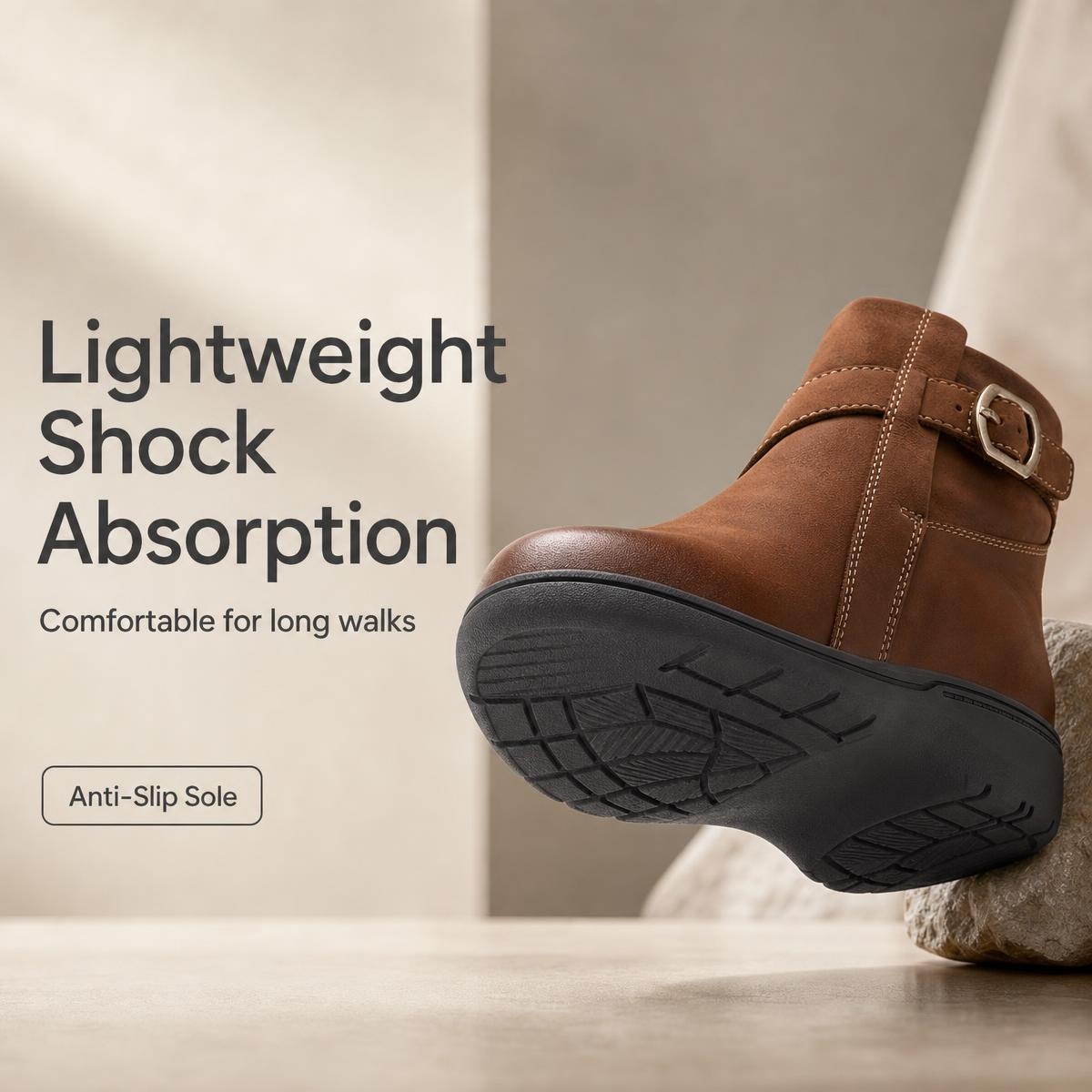 🔥Last Day 60% OFF - Stylish Women's Water Repellent Leather Boots