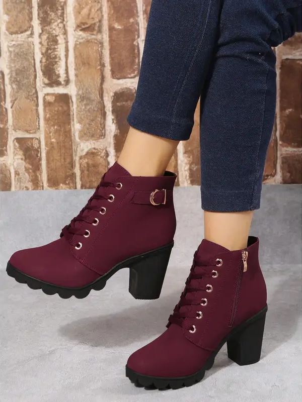 Women'S Chunky Heel Orthopedic Ankle Boots 