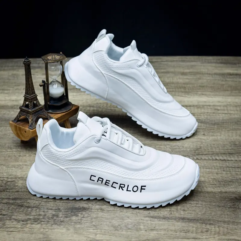 Men's Lace-Up Casual Breathable Height-Increasing Thick Sole Sports Shoes