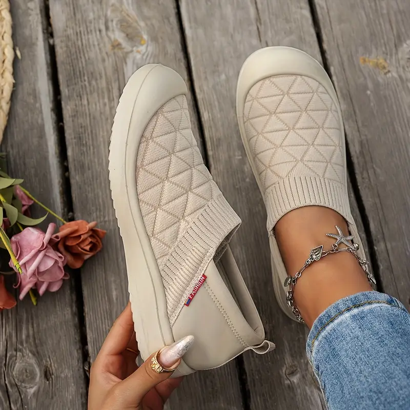 Women'S Lightweight Slip-On Orthopedic Sneakers,Durable Rubber Sole