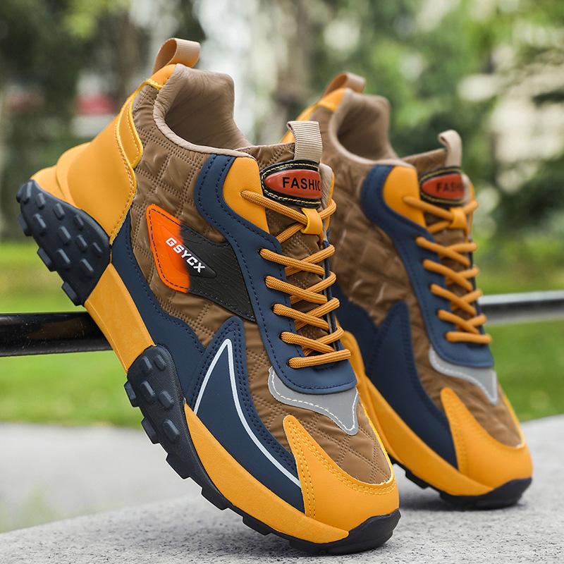 2025 Winter New Men's Outdoor Waterproof and Cold proof Mid top Fashion Sports Shoes, Walking Shoes with Thick Velvet and Warm Cotton Shoes, Work Snow Boots