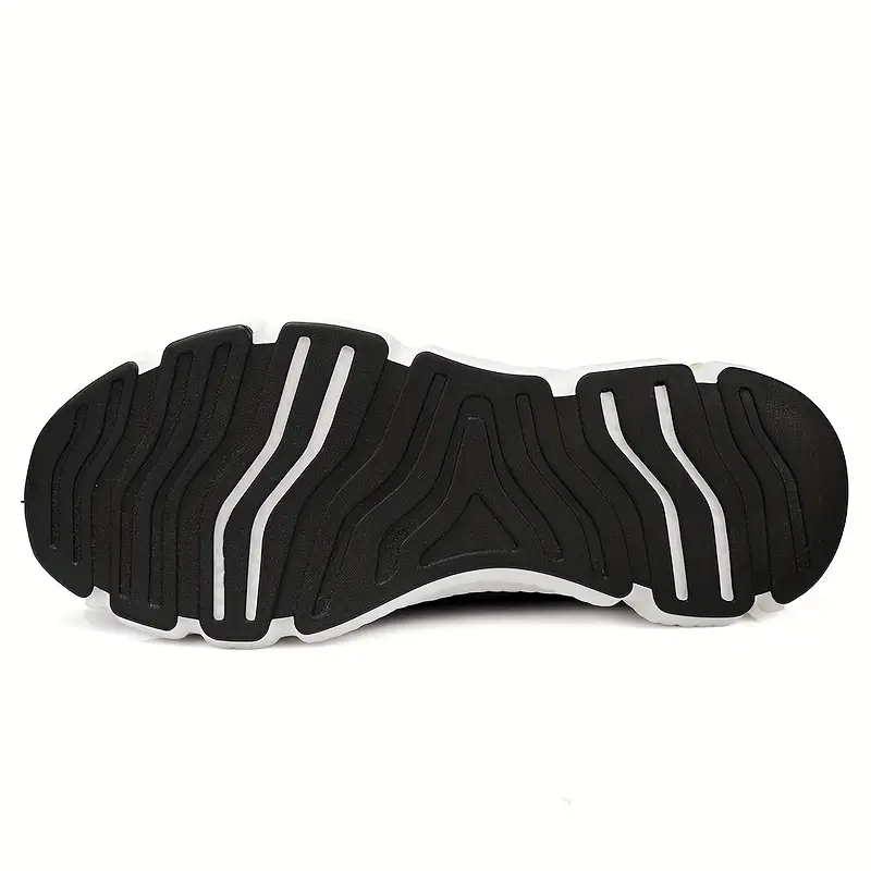 Men's High Elasticity Running Shoes with Popcorn Sole TPR Outsole - Ultra-Lightweight Breathable Mesh Athletic Sneakers for Gym