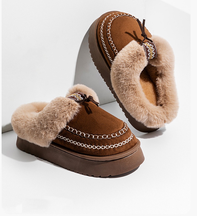 NEW FASHION WOMEN'S WARM PLUS VELVET THICK COTTON SHOES WINTER  Slippers Orthopedic Sliper