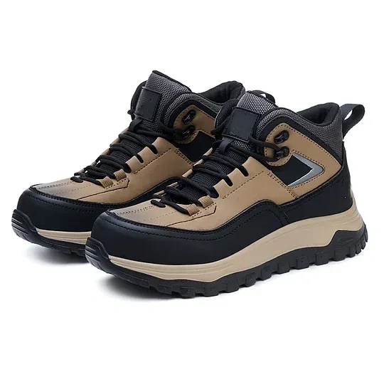 (⏰Limited Time Sale 70% OFF) Men's Orthopedic Protective Hiking/Work Boots - Waterproof, Slip-resistant, Impact-resistant, Puncture-resistant - Wide toe box, Arch Support, Ankle Support