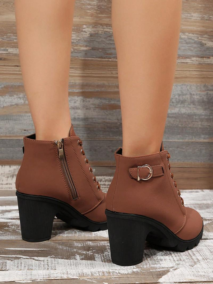 Women'S Chunky Heel Orthopedic Ankle Boots 