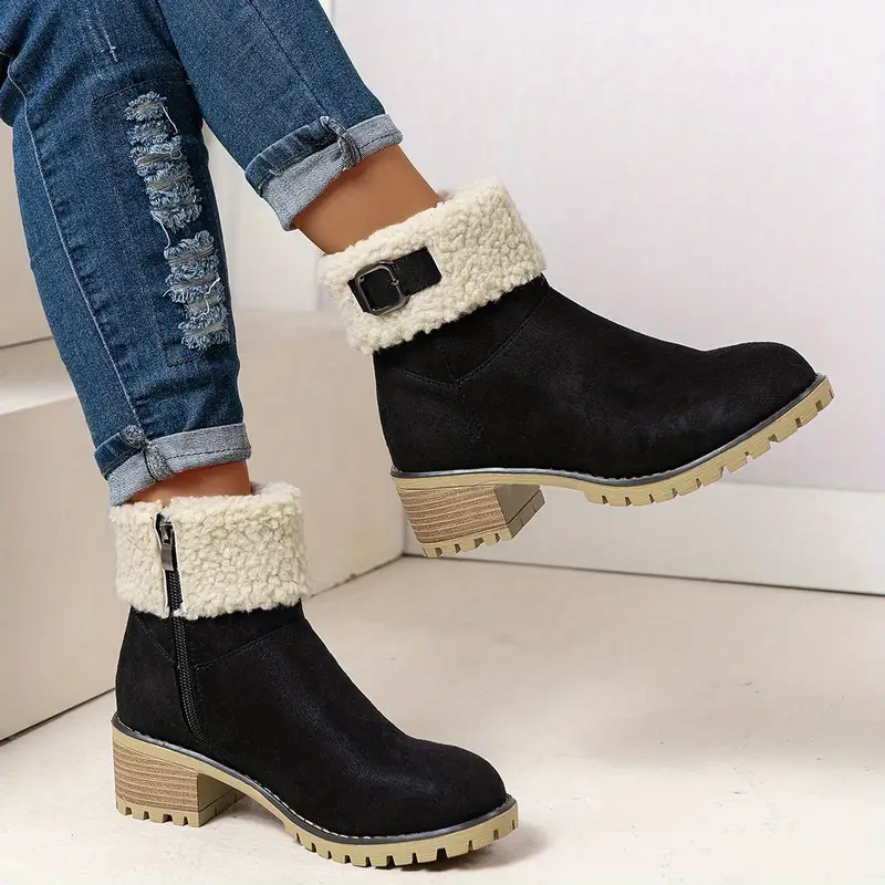 Chunky Classic Women's Ankle Orthopedic Boots 