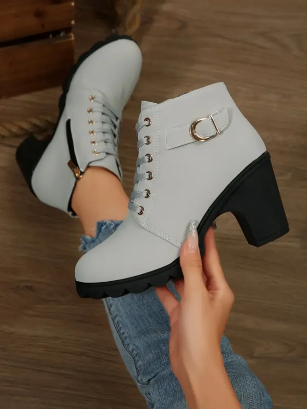 Women'S Chunky Heel Orthopedic Ankle Boots 