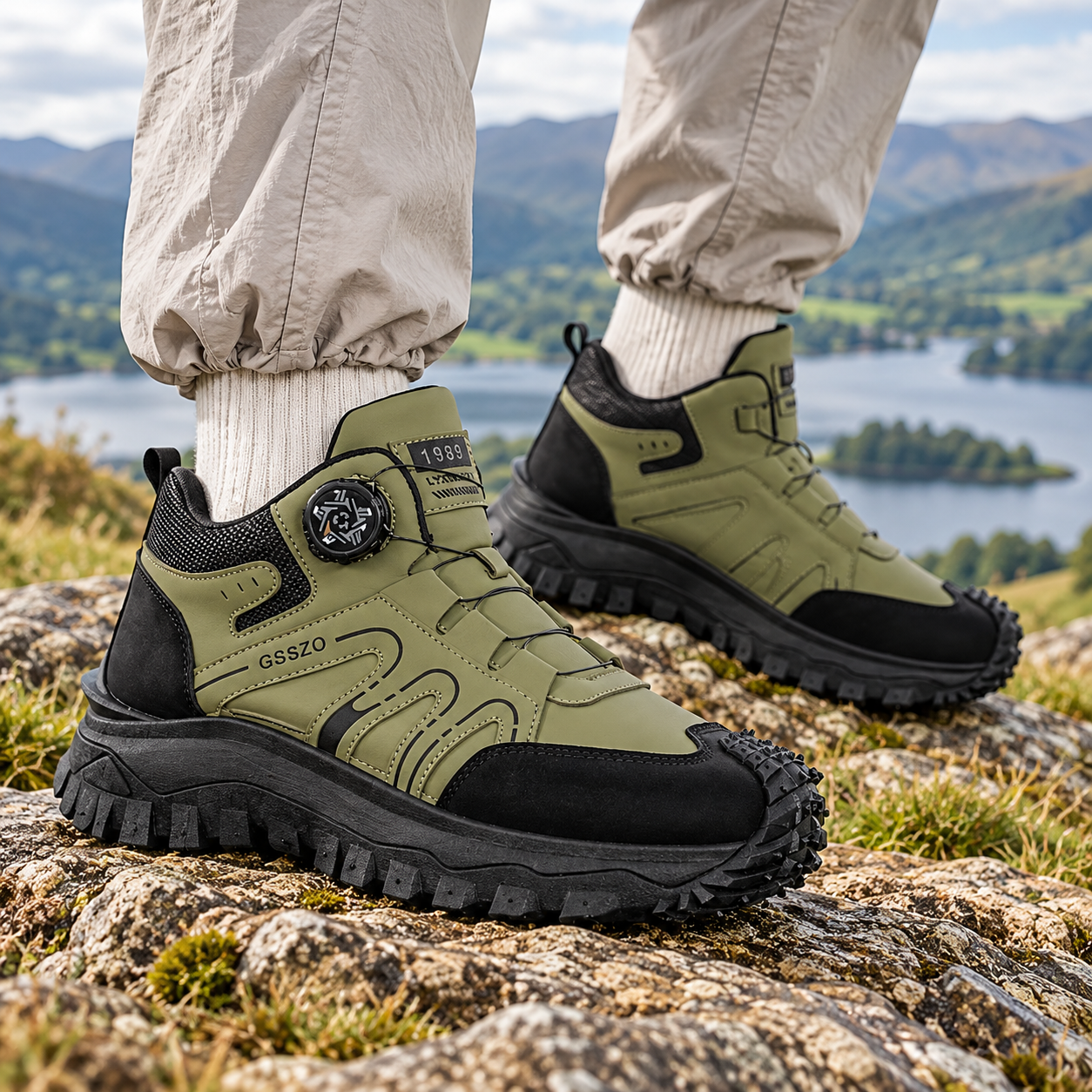 Men's Fashion New Outdoor Hiking Shoes, Good Grip, Breathable and Comfortable, Non-slip and Wear-resistant