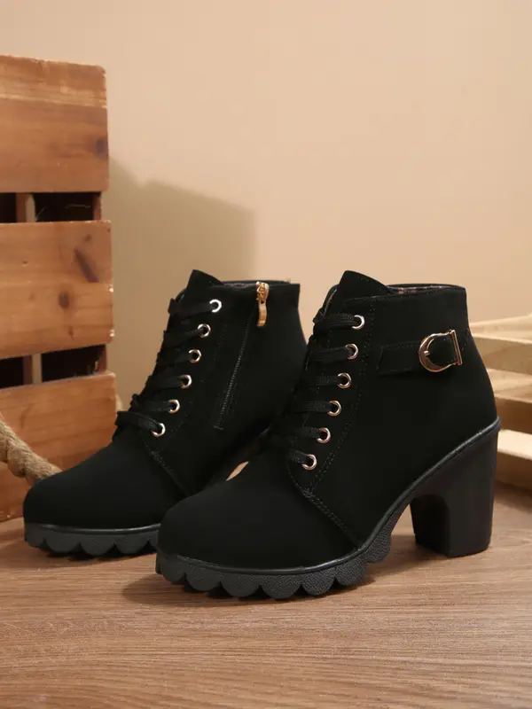 Women'S Chunky Heel Orthopedic Ankle Boots 