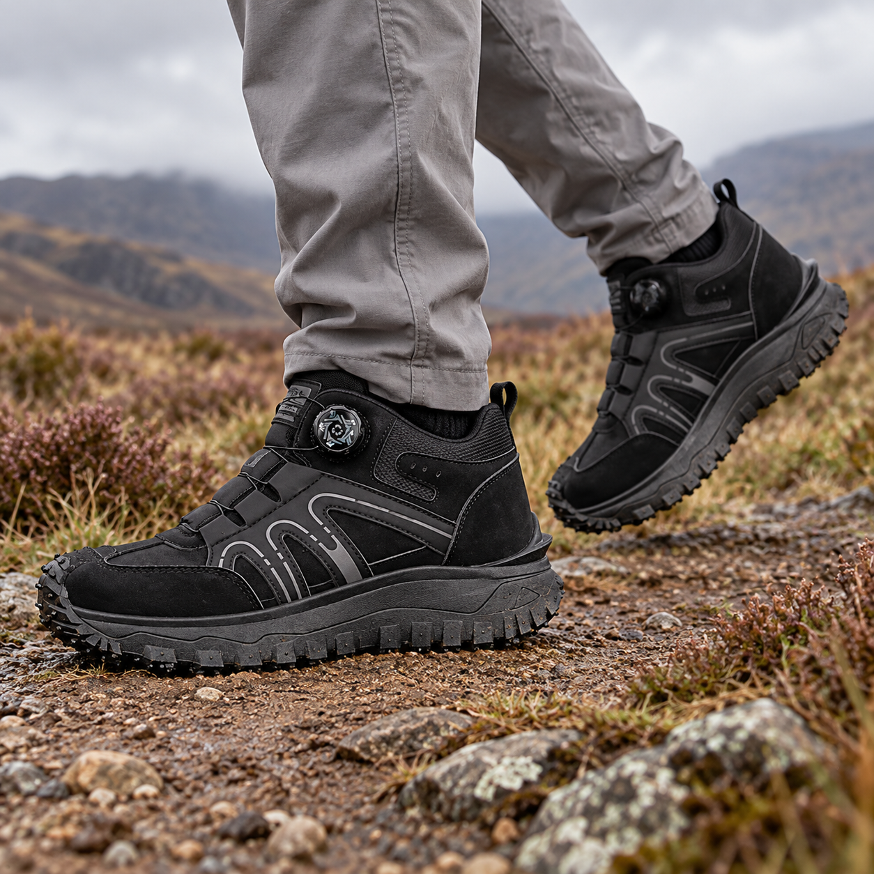 Men's Fashion New Outdoor Hiking Shoes, Good Grip, Breathable and Comfortable, Non-slip and Wear-resistant