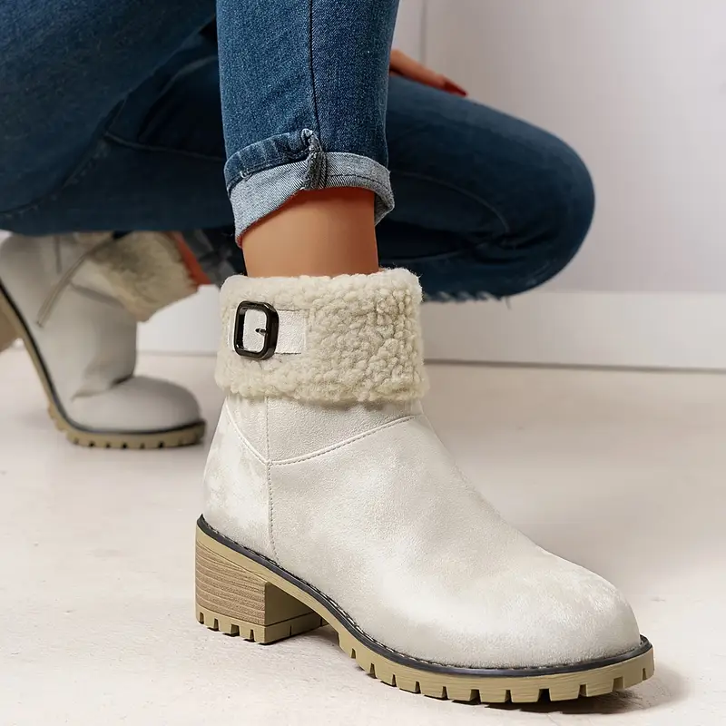 Chunky Classic Women's Ankle Orthopedic Boots 