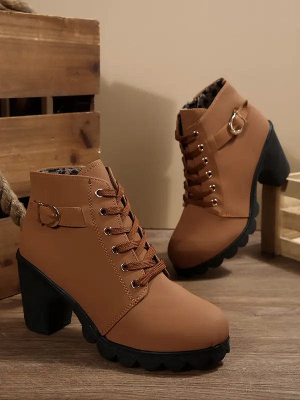 Women'S Chunky Heel Orthopedic Ankle Boots 