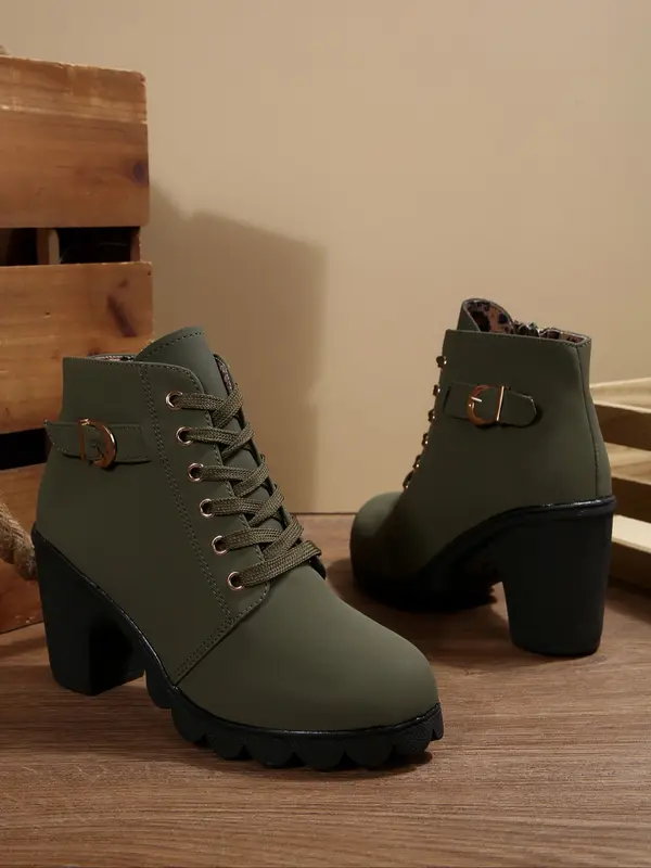 Women'S Chunky Heel Orthopedic Ankle Boots 