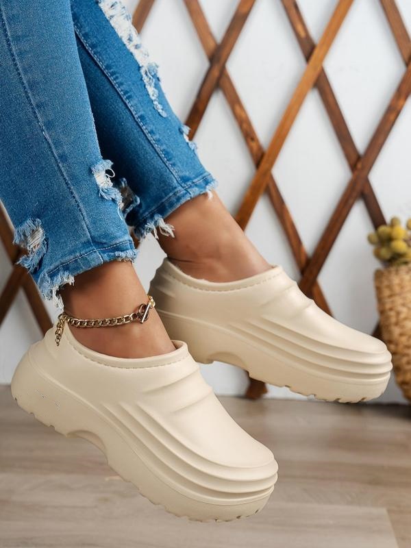 Women's Casual Solid Color Slip on Slipper