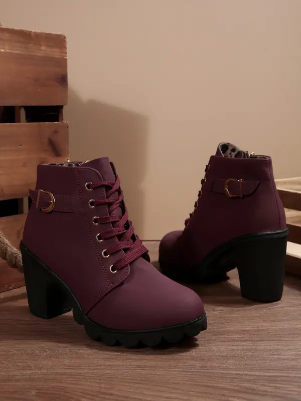 Women'S Chunky Heel Orthopedic Ankle Boots 
