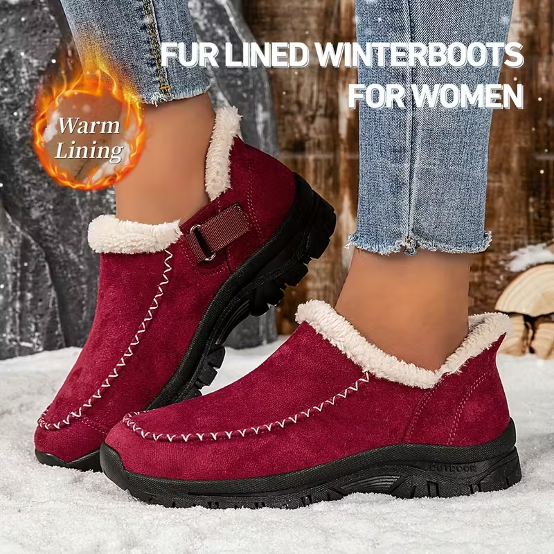 Women's Warm  with Plush Fleece Lining & EVA  Outdoor Winter Snow Boots