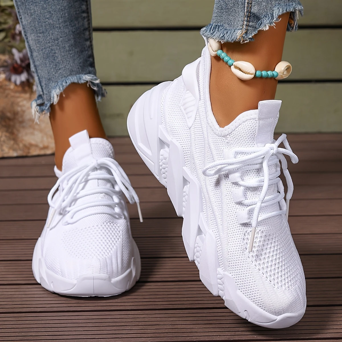 🔥Last Day 49% OFF  Fashion Sneakers with Ultra-Breathable Mesh, Lightweight Comfort, Low-Top Design, Lace-Up Closure