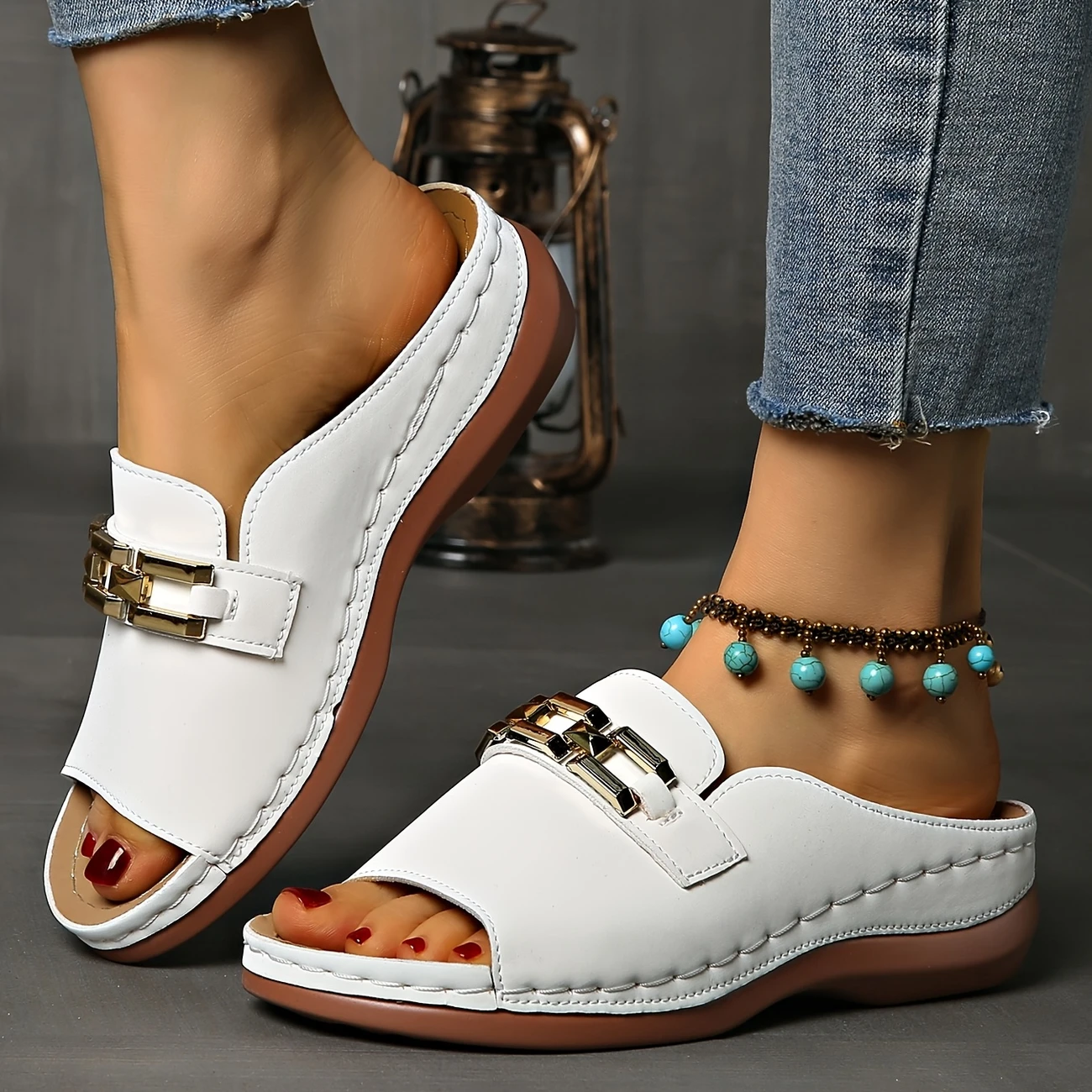 Women'S Summer orthopedic Sandals with Arch Support Comfortable for Travel and Casual Wear