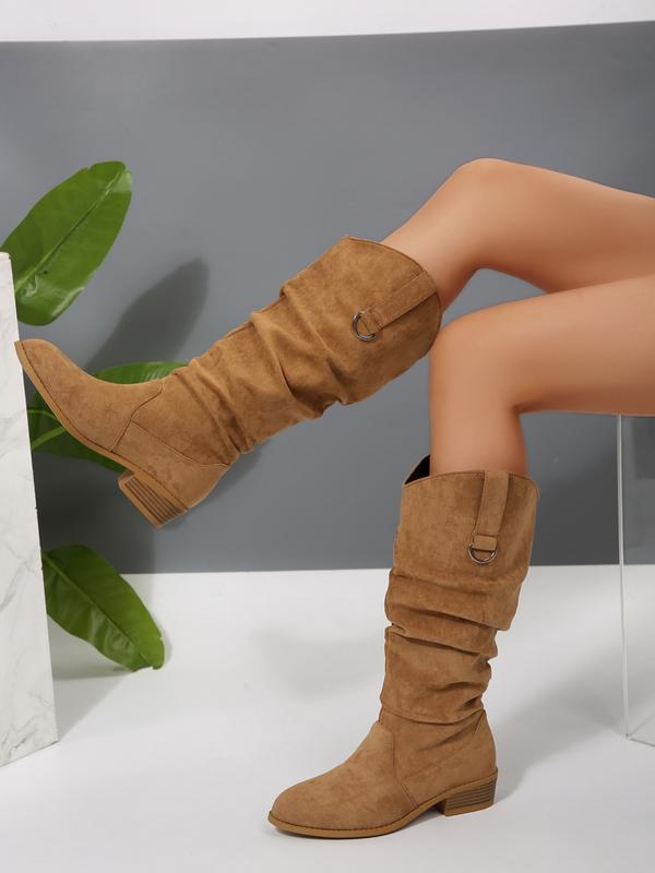 Women's Winter Pointed Toe Mid-Calf Boots