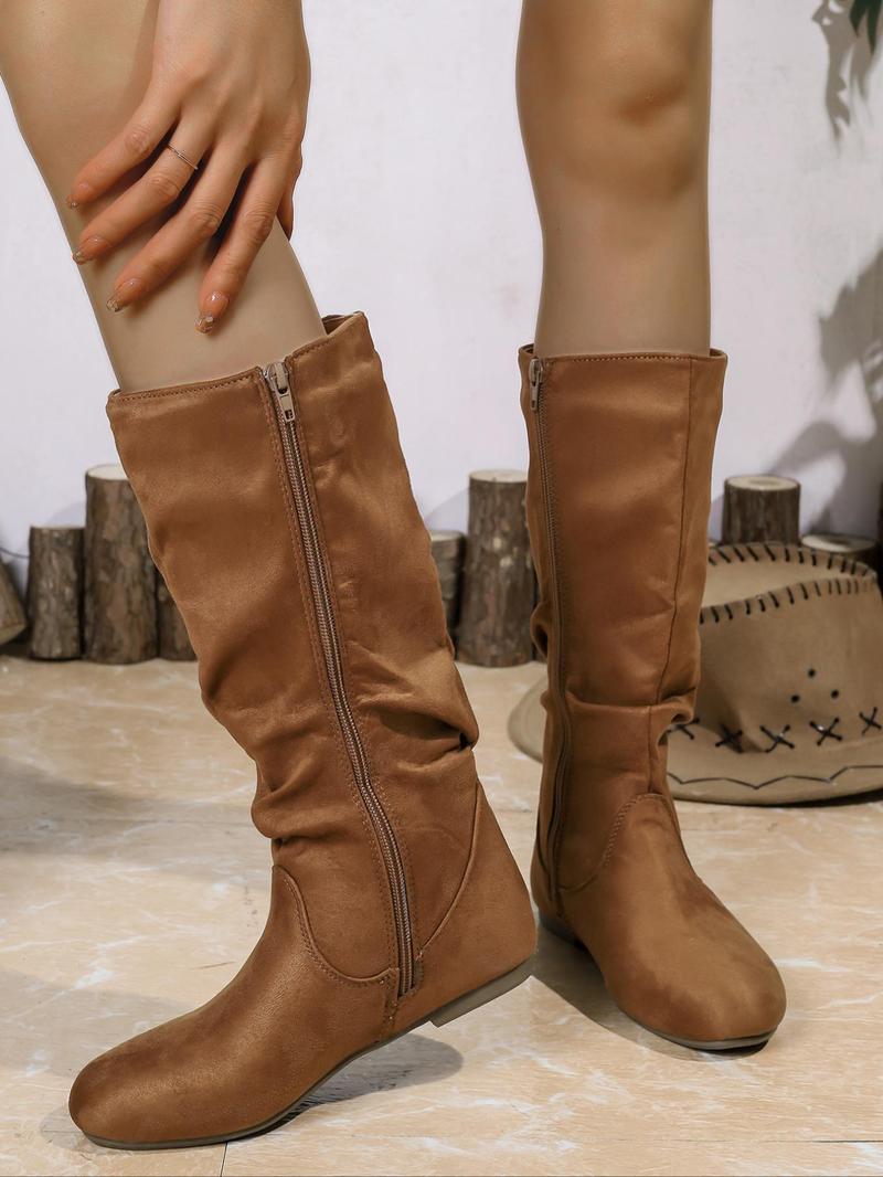 Women's  Mid-Calf Fashionable Warm For Fall & Winter Boots 