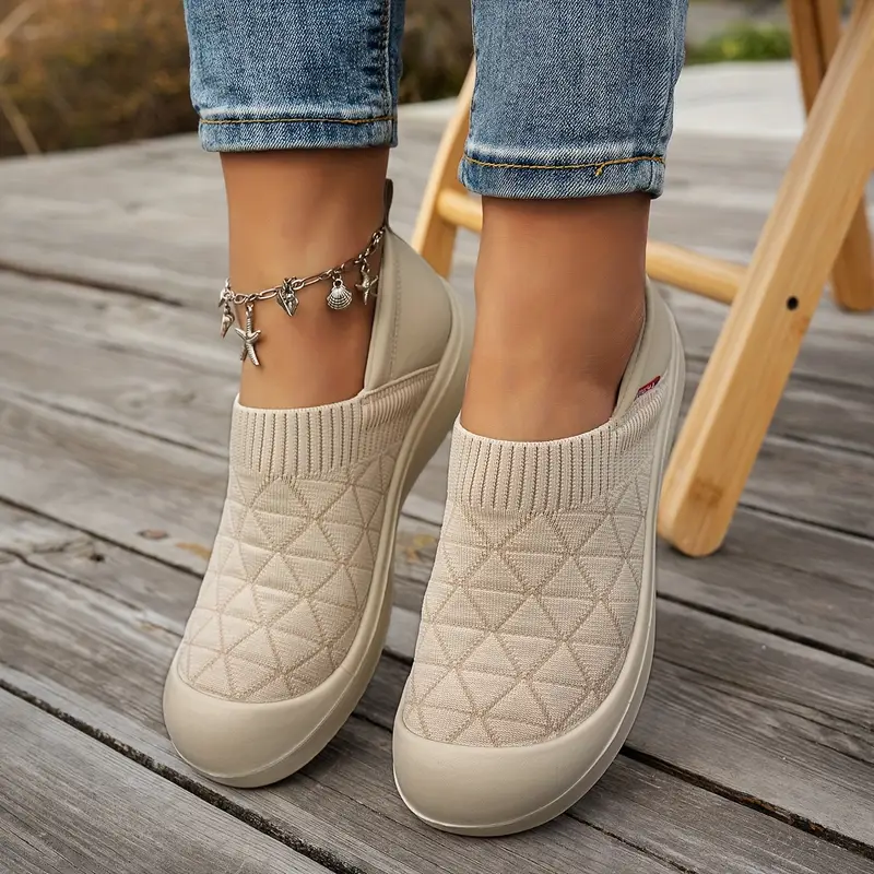 Women'S Lightweight Slip-On Orthopedic Sneakers,Durable Rubber Sole