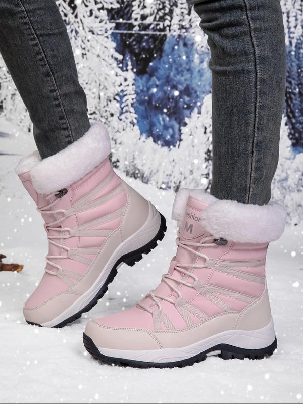 Women's High-Top Hiking Boots for Fall & Winter Windproof Waterproof Non-Slip Orthopedic Shoes