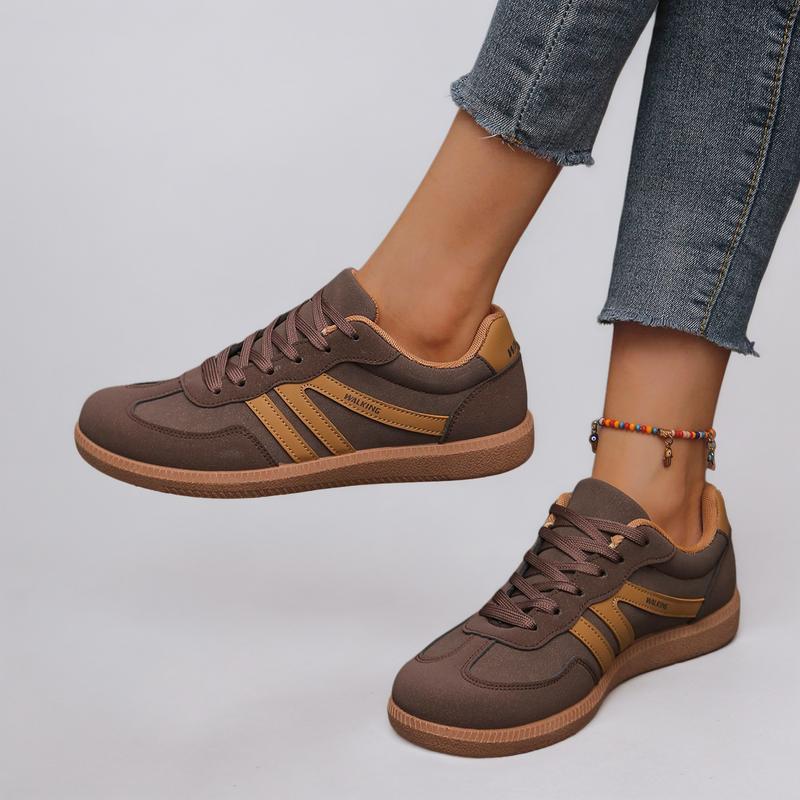 Women's Fashion Sneakers Casual Low Top Shoes Comfortable Non-slip Flat Shoes Daily Walking Footwear